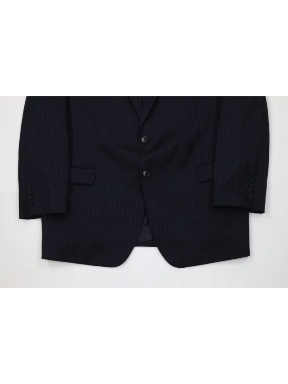 Brooks Brothers Mens 48L 2 Piece 1818 Madison Estrato Wool Striped Suit 43x30